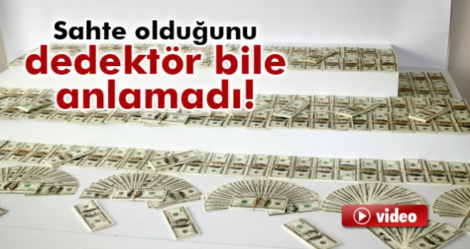 Sahte paraları dedektör bile anlayamadı