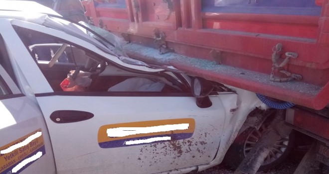 Tıra arkadan çarptı: 1 ölü
