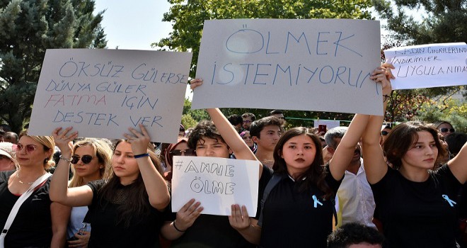 Emine Bulut cinayetine Kırıkkale'de protesto