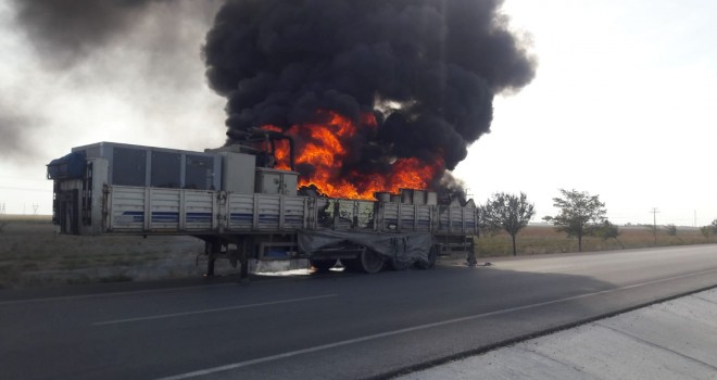 Seyir halindeyken böyle yandı!