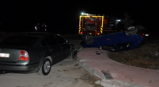 Kırıkkale’de iki otomobil çarpıştı: 1 yaralı