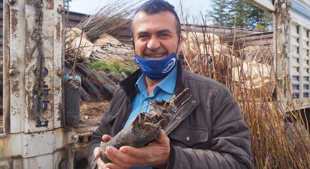 Bozkır’da 8 bin 500 fidan ücretsiz dağıtıldı