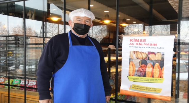 Çubuk’ta ”askıda ekmek” uygulaması