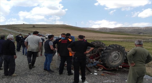 Kayseri’de devrilen traktörün sürücüsü öldü