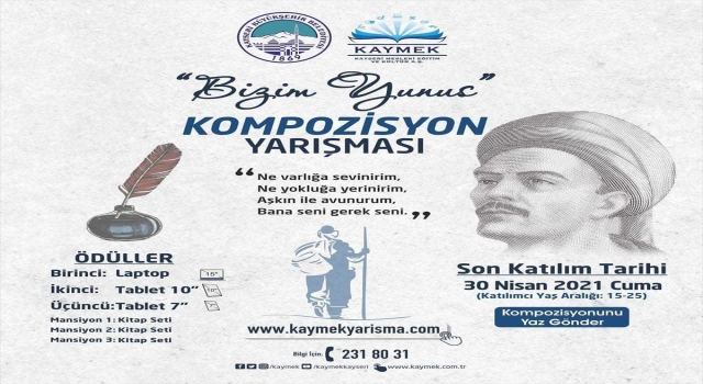 Ödüllü kompozisyon yarışması ”Bizim Yunus”a başvurular sürüyor