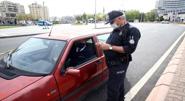 Kayseri’de ”tam kapanma” denetimleri sürüyor