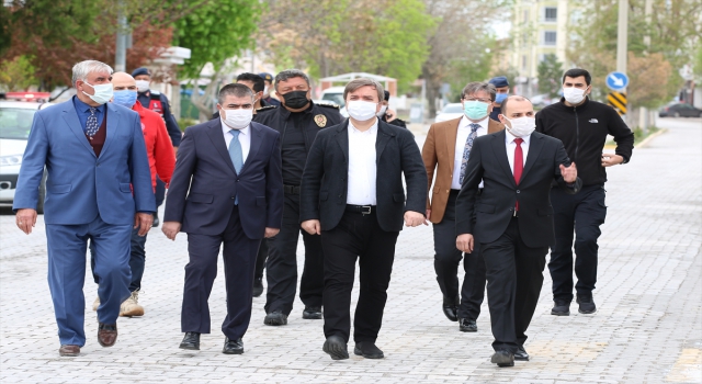 Aksaray Valisi Hamza Aydoğdu, ilçelerde Kovid19 denetimine katıldı