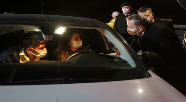 Yozgat Valisi Ziya Polat, Kovid19 denetimlerine katıldı