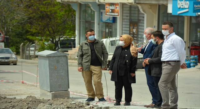 Güdül Kaymakamı İncesu ve Belediye Başkanı Yalçın, ilçedeki kamu yatırımlarını inceledi