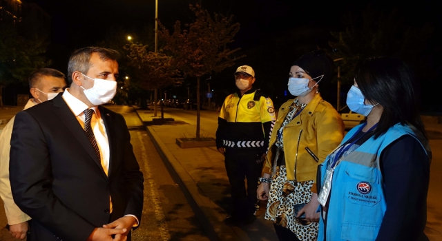Kırıkkale Valisi Sezer Kovid19 denetim noktalarını gezdi