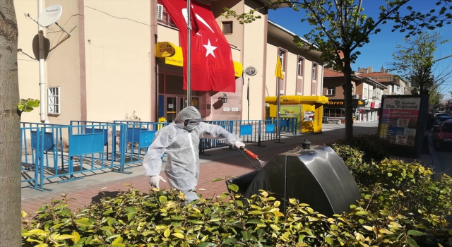 Kırşehir’de ”tam kapanma” döneminde tüm resmi kurumlar dezenfekte ediliyor