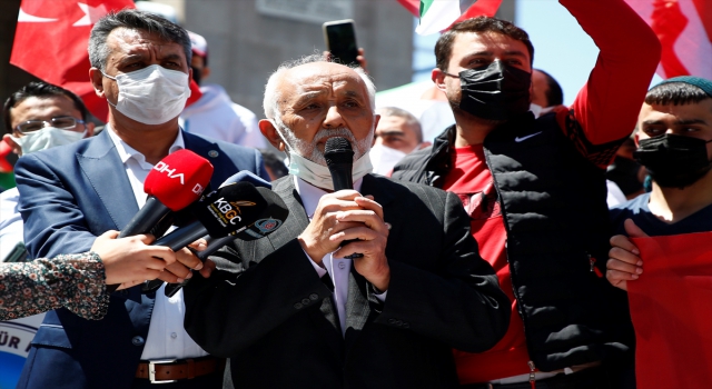 Kayseri’de İsrail’in Mescidi Aksa’ya yönelik saldırıları protesto edildi