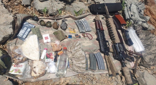 PençeŞimşek ve PençeYıldırım operasyonlarında silah, mühimmat ve yaşam malzemesi ele geçirildi