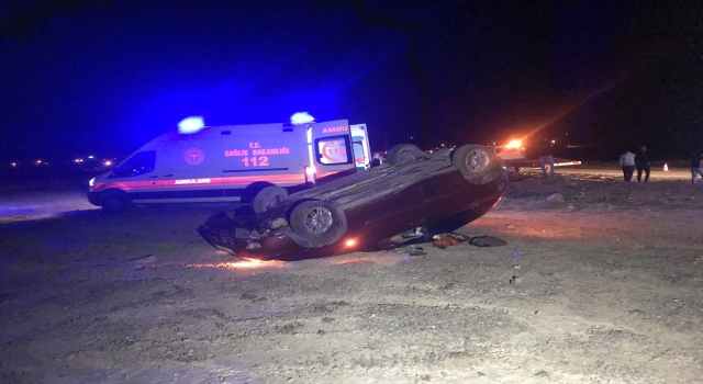 Niğde’de devrilen otomobilin sürücüsü öldü