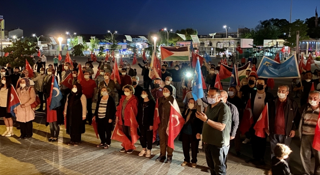Kırşehir’de Kudüs ve Doğu Türkistan’da yaşanan saldırılara tepki