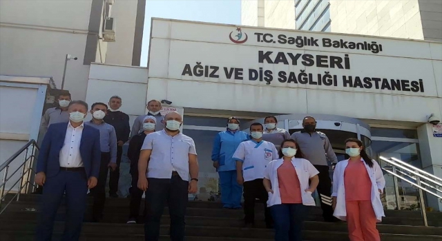 Kayseri’de diş hastanesinde bayramlaşma