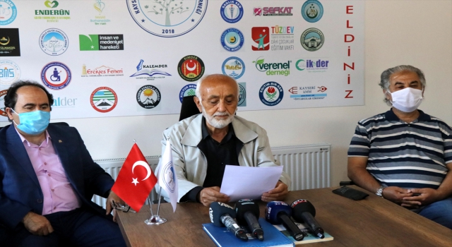 Kayseri’de STK’lerden İsrail’e tepki