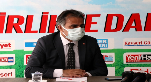 Erciyes Anadolu Holding Üst Yöneticisi Alpaslan Baki Ertekin’den gazeteciler cemiyetine taziye ziyareti