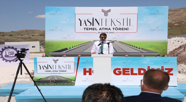 Sivas’ta 750 kişiye istihdam sağlayacak tekstil fabrikasının temeli atıldı