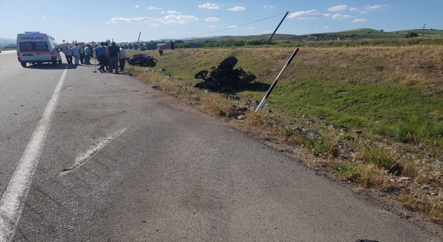 Sivas’ta trafik kazası: 2 yaralı