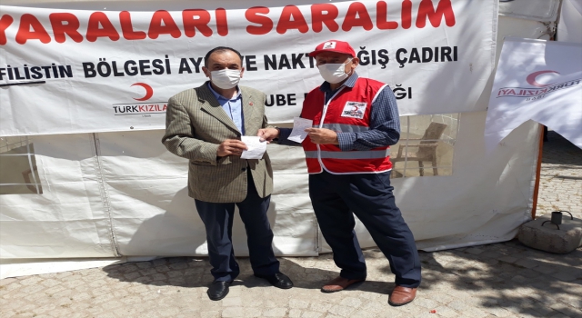 Çubuk’ta şehit yakınlarından Filistin’e destek