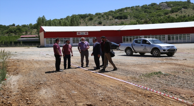 Hadim’de kiraz alım merkezine ek bina yapımı başladı