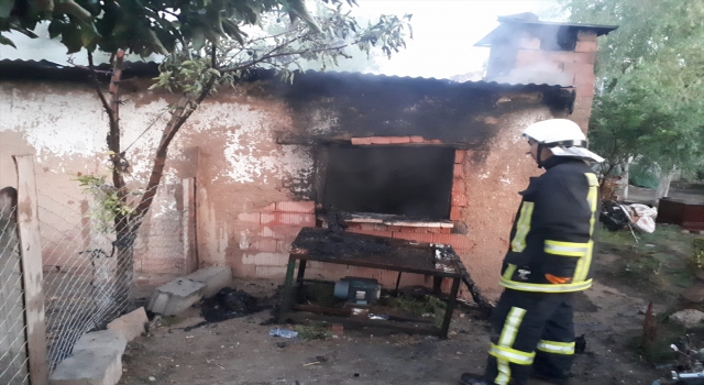 Karaman’da yangın