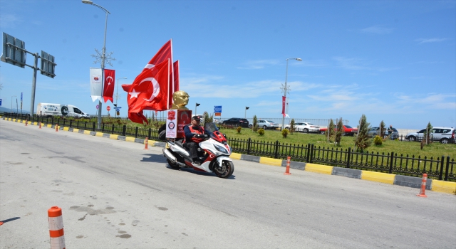 İnebolu’dan Ankara’ya ”İstiklal Sürüşü”nün ilk etabı tamamlandı
