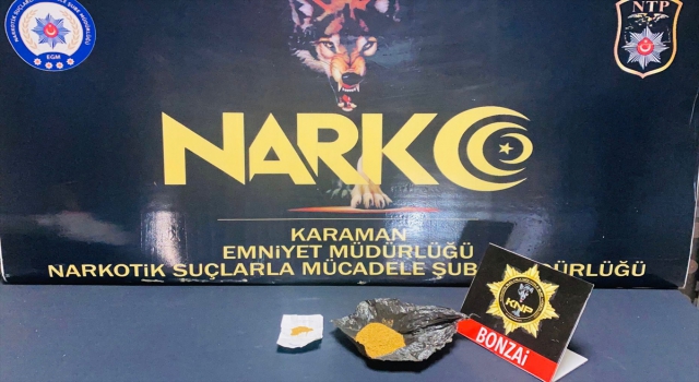 Karaman’da uyuşturucu operasyonunda gözaltına alınan şüpheli tutuklandı