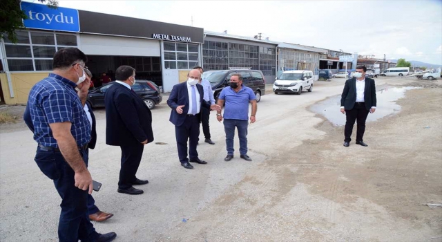 Kırşehir Belediye Başkan Ekicioğlu sanayi sitesi esnafıyla bir araya geldi