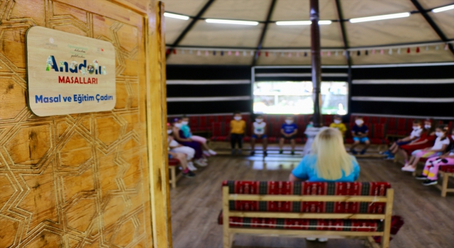 Eskişehirli çocuklar Masal Evi’nde Anadolu kültürüyle yoğruluyor