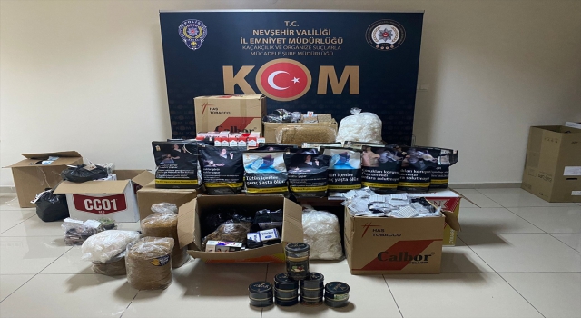 Nevşehir’de kaçak tütün satışı yapılan iş yerlerine operasyon