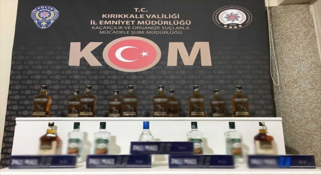 Kırıkkale’de gümrük kaçağı alkol ve sigara ele geçirildi