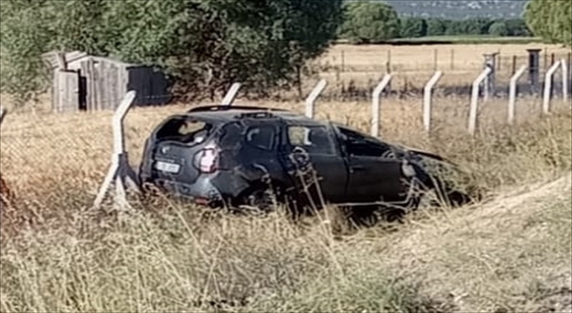 Konya’da otomobil şarampole devrildi: 6 yaralı