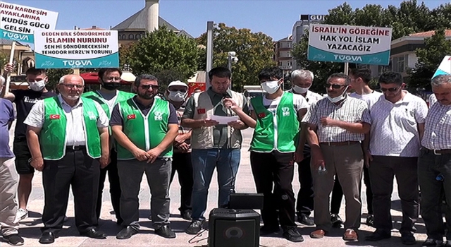 Kırşehir’de Mescidi Aksa’ya yapılan baskına tepki