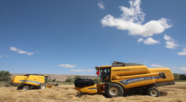 Çolakbayrakdar, Kızık’ta çiftçilerin buğday hasadına katıldı