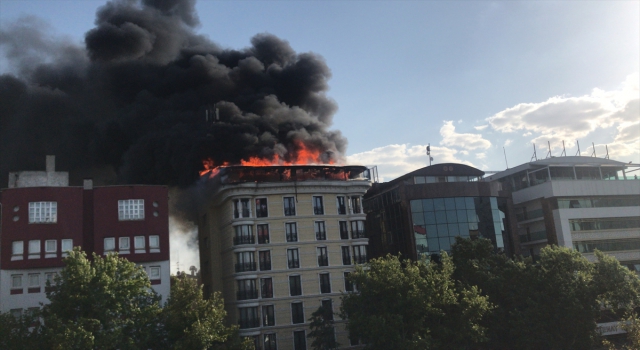 Ankara Maltepe’de otel yangını