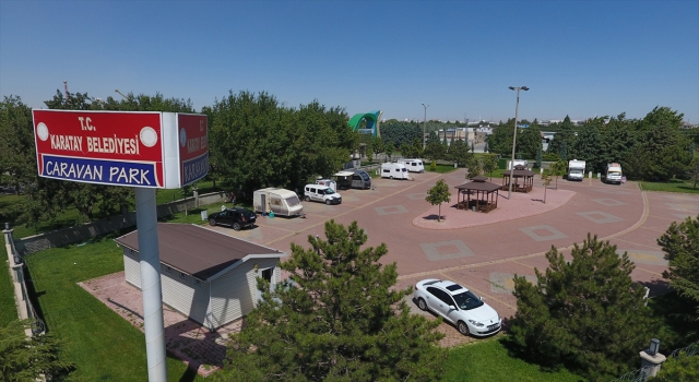 Karatay Belediyesi Karavan Parkı turistlerin ilgi odağı olmaya devam ediyor