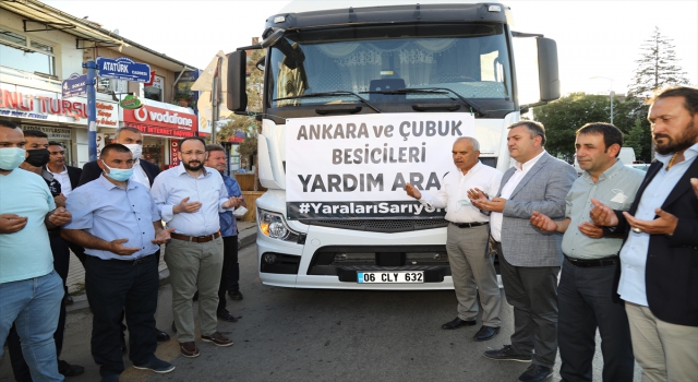 Çubuklu besicilerden yangın bölgesine yem yardımı