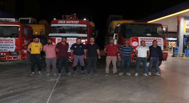 Karaman’dan Manavgat’a iş makinesi desteği