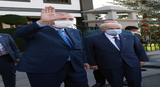 Cumhurbaşkanı Erdoğan’ın, MHP Genel Başkanı Bahçeli’yi ziyareti sona erdi