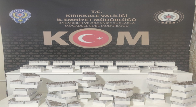 Kırıkkale’de 19 bin makaron ele geçirildi