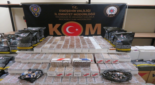 Eskişehir’de kiraladığı evde kaçak sigara imal ettiği öne sürülen şüpheli yakalandı