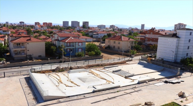 Karaman’da kaykay pistinde çalışmalar sürüyor