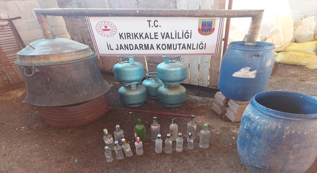 Kırıkkale’de ormanda Hint keneviri yetiştiren ve ahırda sahte içki üreten zanlı yakalandı