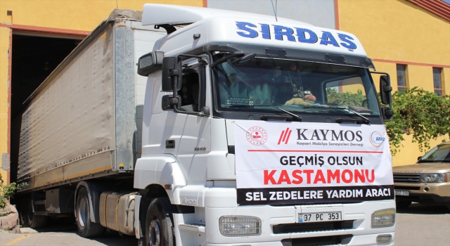 Kayseri’den sel felaketinin yaşandığı Kastamonu’ya mobilya ve ev eşyası yardımı