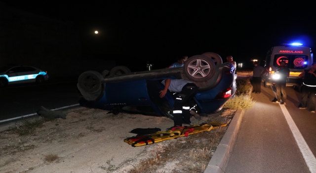 Karaman’da yapımı devam eden çevre yolundaki köprü inşaatından uçan otomobilin sürücüsü öldü