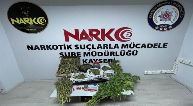 Kayseri’de 8 kilogram kubar esrar ele geçirildi