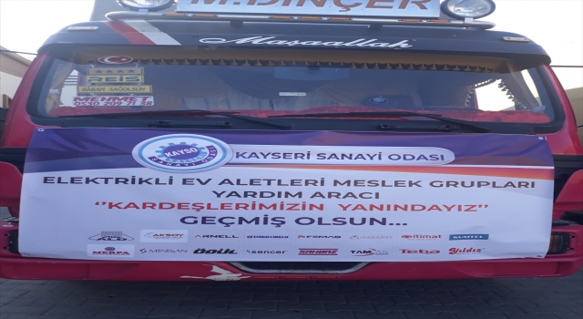 Kayseri Sanayi Odası’ndan Antalya’ya yardım