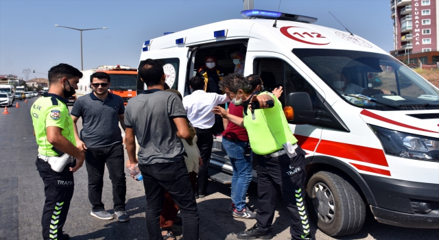 Kırıkkale’de zincirleme trafik kazası: 4 yaralı